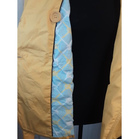 L. L. Bean Double Breasted Pea Raincoat Jacket Women Size Large Fall Spring - Picture 7 of 10